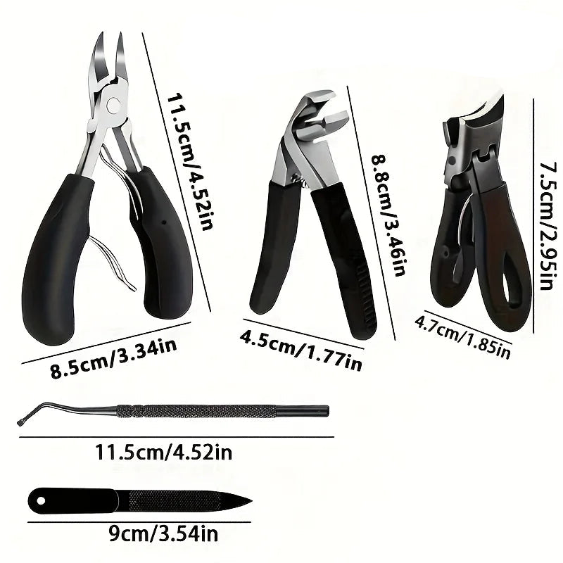 Kit Manucure & Pédicure Professionnel – Ongles Épais et Incarnés (1 à 5 pièces)