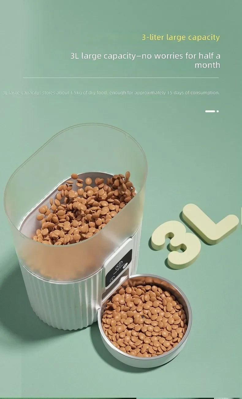 Distributeur automatique WiFi pour chats et chiens, minuteur et portions
