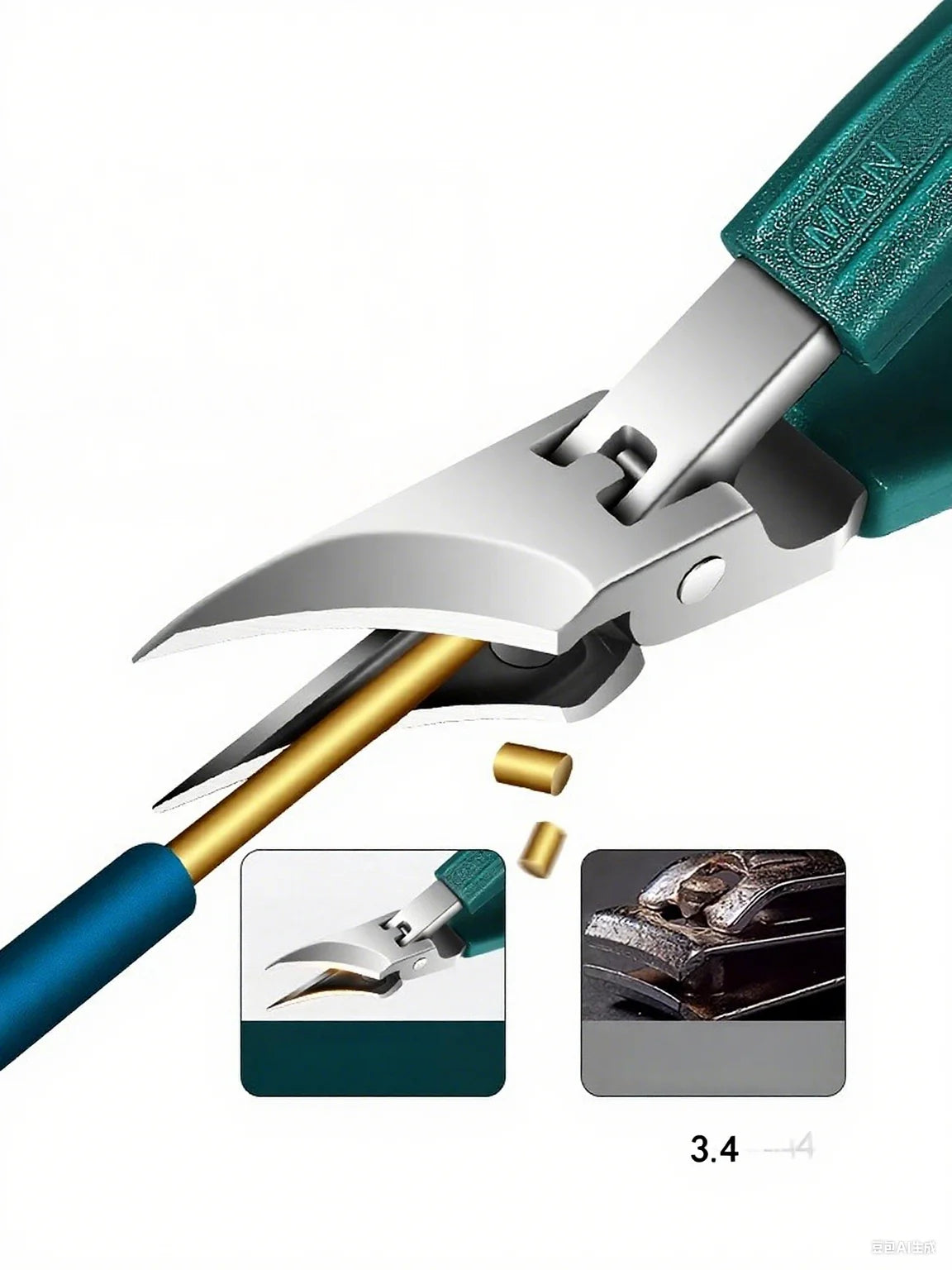 Coupe-ongles professionnel 25° bec d’aigle – précision extrême pour ongles incarnés mains et pieds