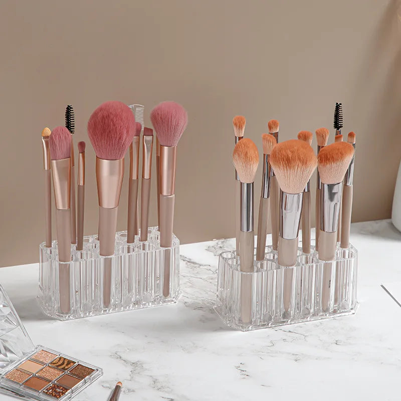 Support acrylique 26 emplacements pour pinceaux et "nail art"