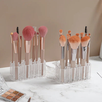 Support acrylique 26 emplacements pour pinceaux et "nail art"