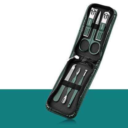 Kit Manucure Professionnel 6 à 18 Pièces avec Étui en Cuir – Soin Mains, Pieds et Visage