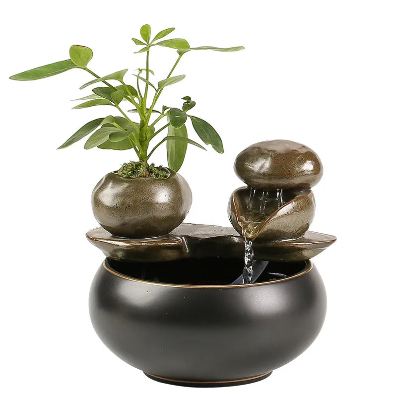 Fontaine Céramique Zen Intérieure – Style Chinois, Cascade Apaisante & Abreuvoir Animaux