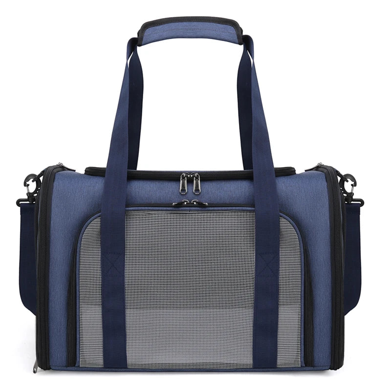 Sac à dos de transport pour chat et chien avec fenêtre en filet