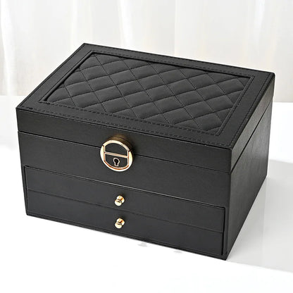 Écrin Bijoux Cuir Multi-Couches – Grand Organisateur