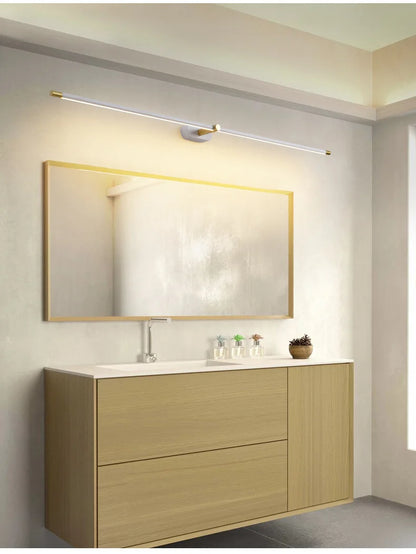 Applique Miroir LED Minimaliste – Salle de Bain & Chambre, 3 Tailles & 2 Lumières