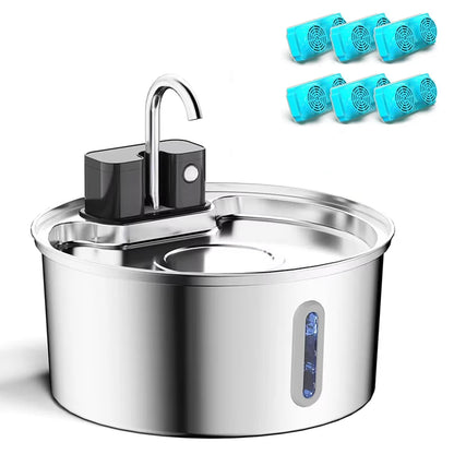 Fontaine à eau 3 modes - Sans Fil 3,2 L - pour Chiens et Chats