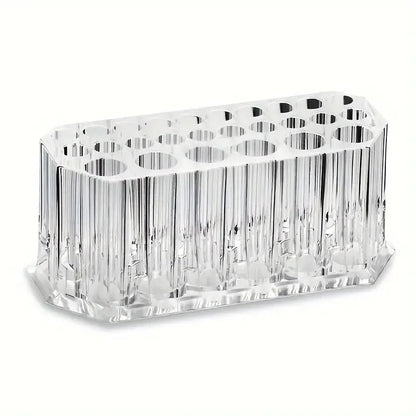 Support acrylique 26 emplacements pour pinceaux et "nail art"