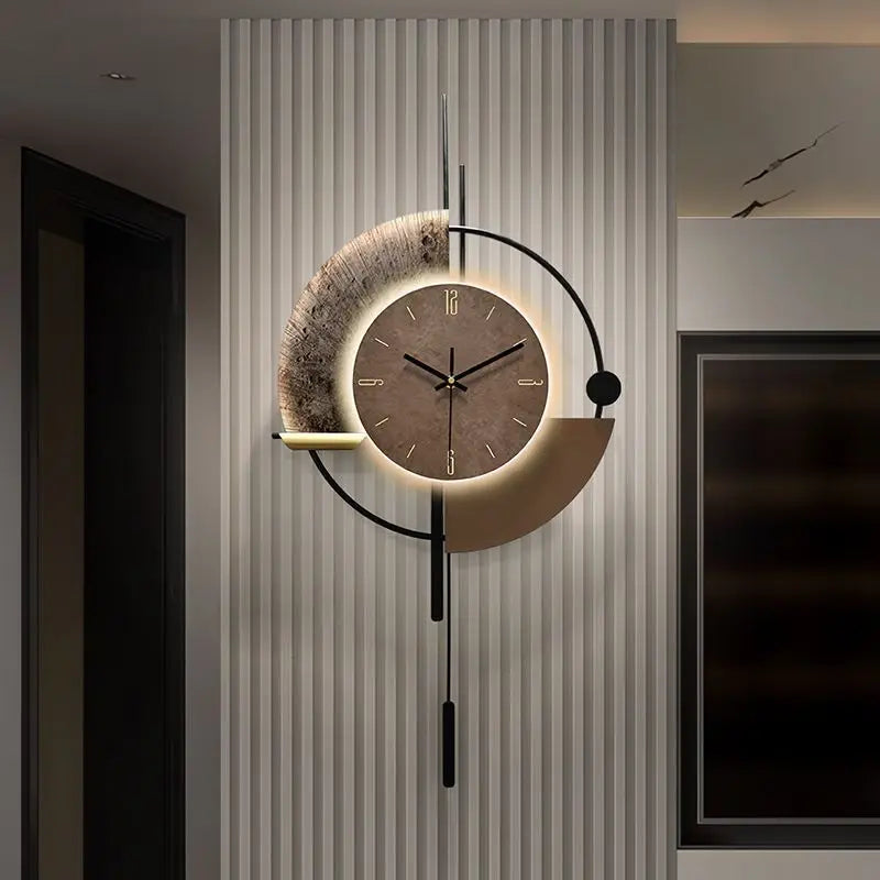Horloge Murale Lumineuse Design Halo – Silencieuse et Élégante
