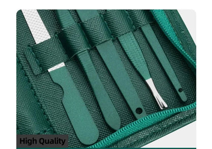 Kit Manucure Professionnel 6 à 18 Pièces avec Étui en Cuir – Soin Mains, Pieds et Visage