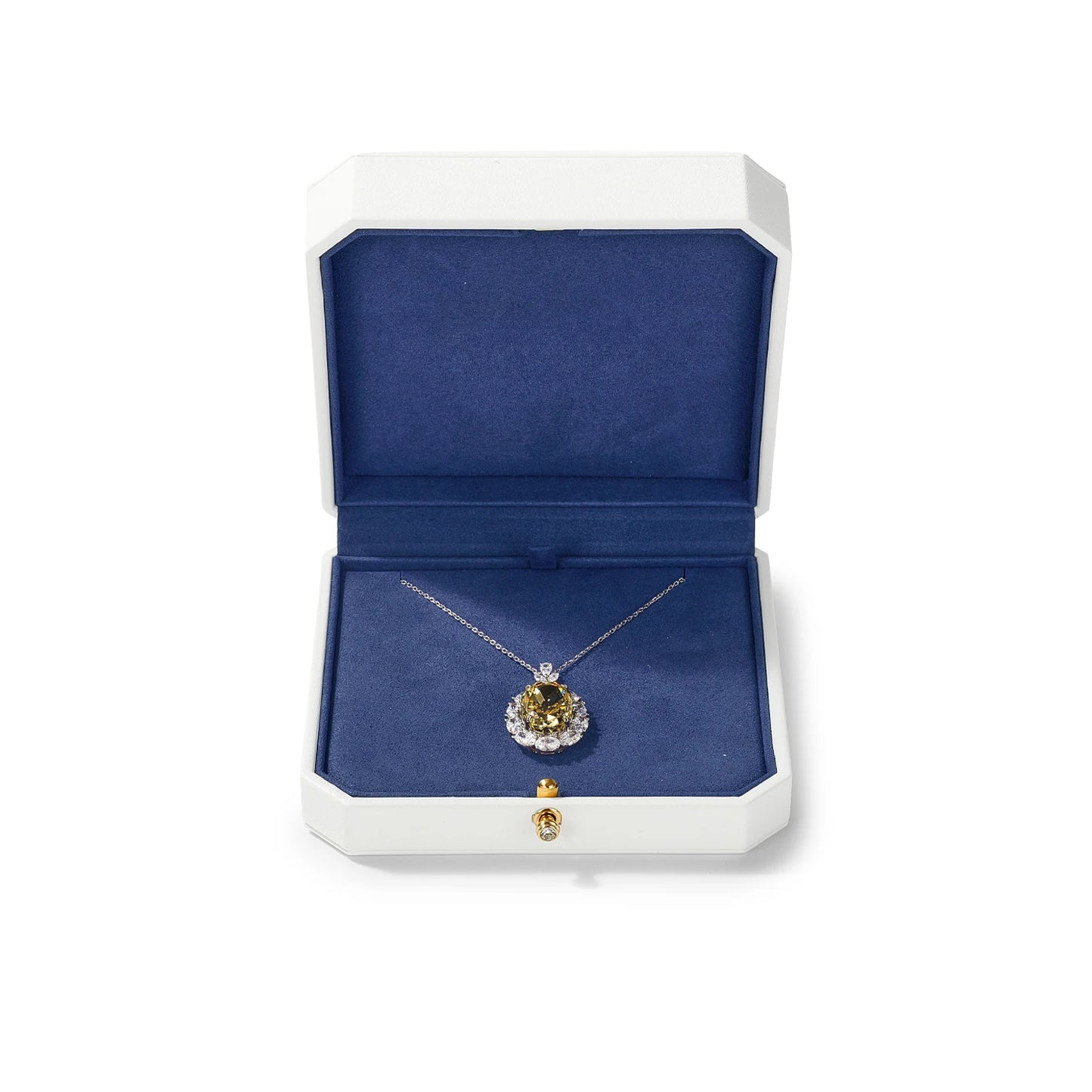 Écrin Bijoux Luxe Blanc & Bleu – Pureté