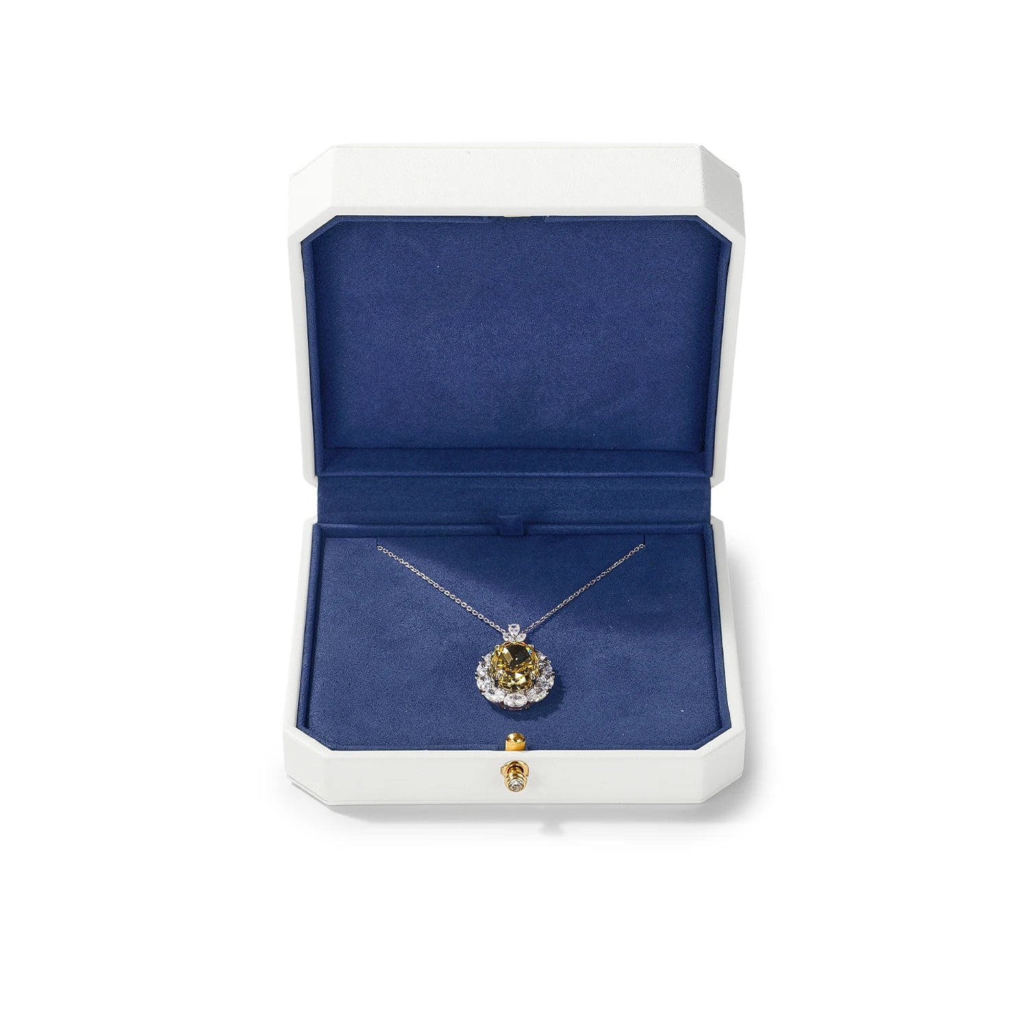 Écrin Bijoux Luxe Blanc & Bleu – Pureté