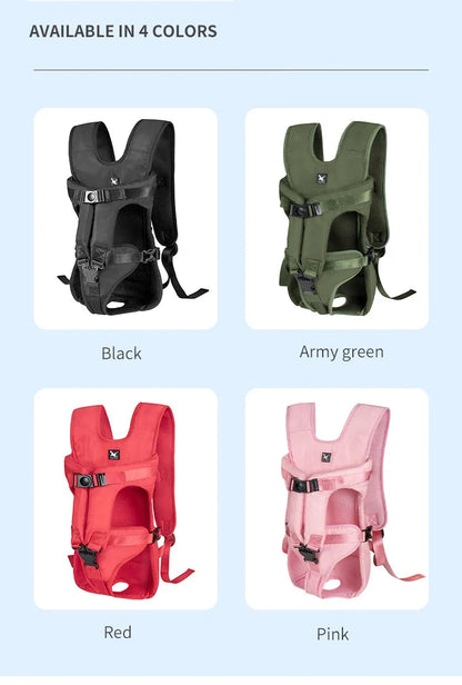 Porte-bébé pour chien avec harnais avant réglable et boucles sécurisées