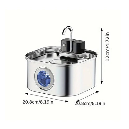 Fontaine à Eau Sans Fil - 3,2 L pour Chiens & Chats - 3 modes