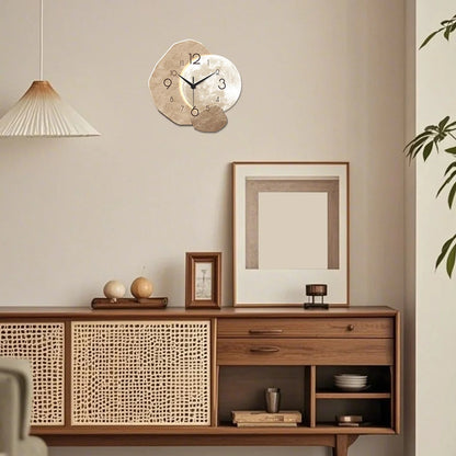 Horloge Murale Design Lune – Bois Silencieuse Style Japonais