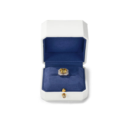 Écrin Bijoux Luxe Blanc & Bleu – Pureté