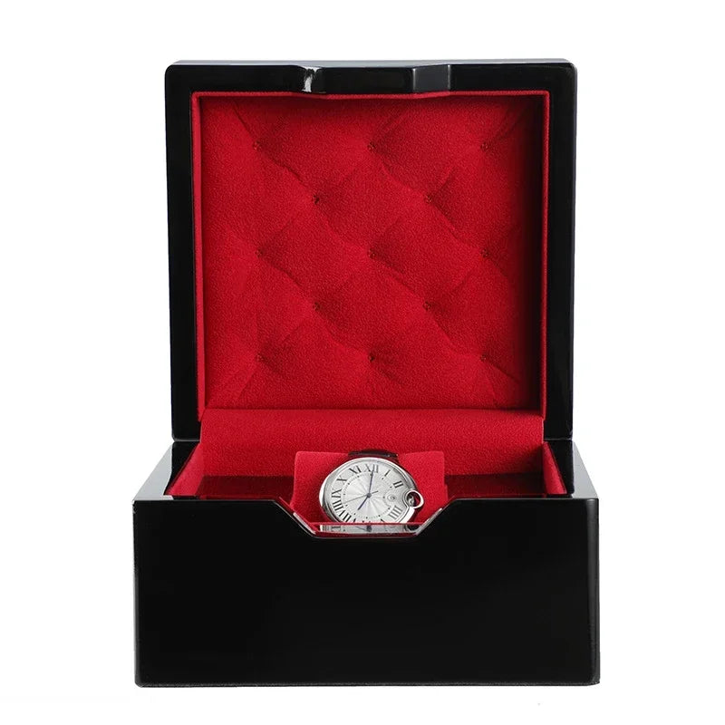 Écrin Montre Luxe Noir & Rouge