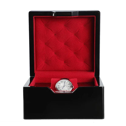 Écrin Montre Luxe Noir & Rouge