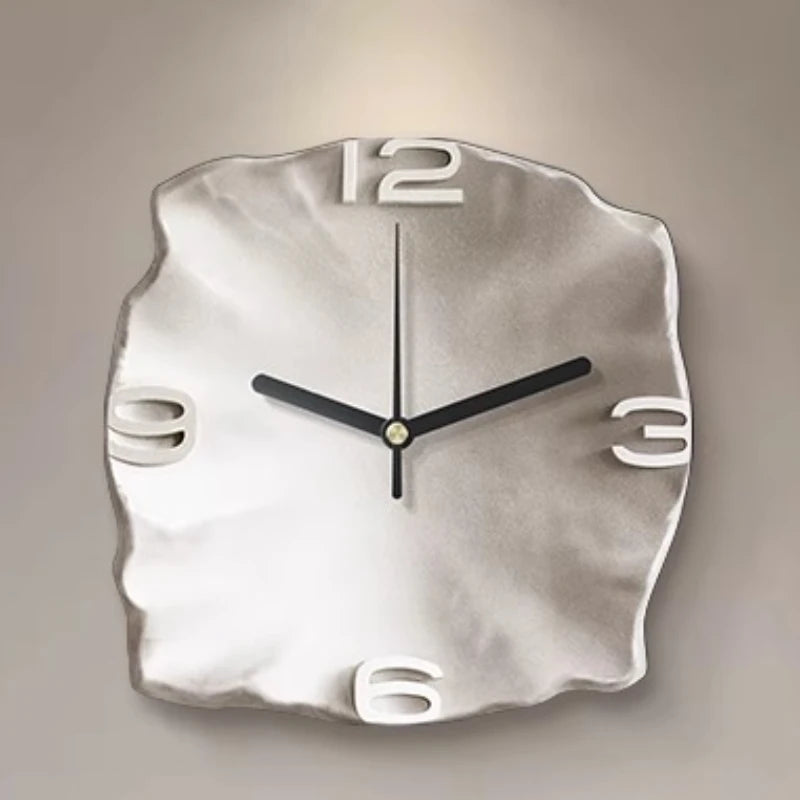 Horloge Murale Design Minéral 30 ou 40 cm – Élégance Contemporaine en Pierre et Céramique