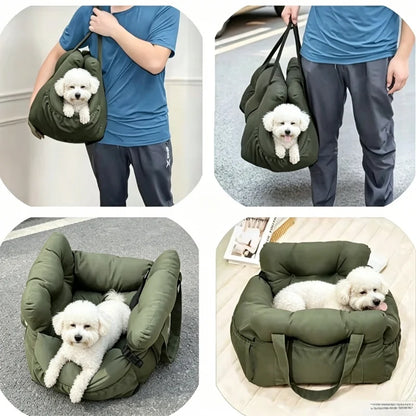 Siège Auto pour Petit Chien – Ceinture Sécurité, Antidérapant & Lavable
