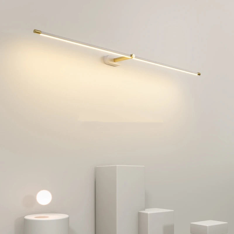 Applique Miroir LED Minimaliste – Salle de Bain & Chambre, 3 Tailles & 2 Lumières