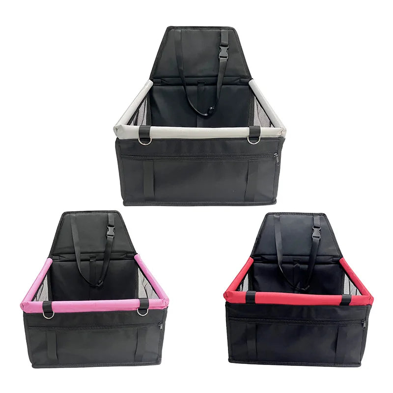 Siège Auto Pliable pour Chien – Transport Sécurisé et Confortable