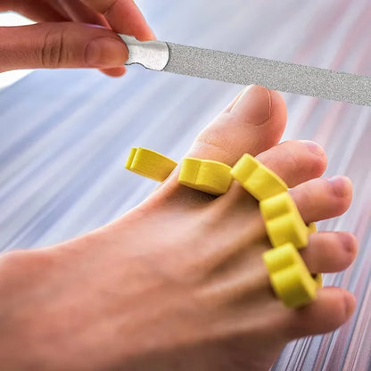 Lime à ongles professionnelle double face – acier inoxydable – précision manucure pédicure