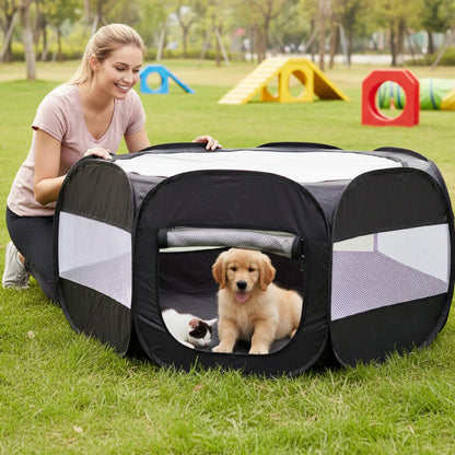 Parc Pliable pour Chiens et Chats – Intérieur & Extérieur