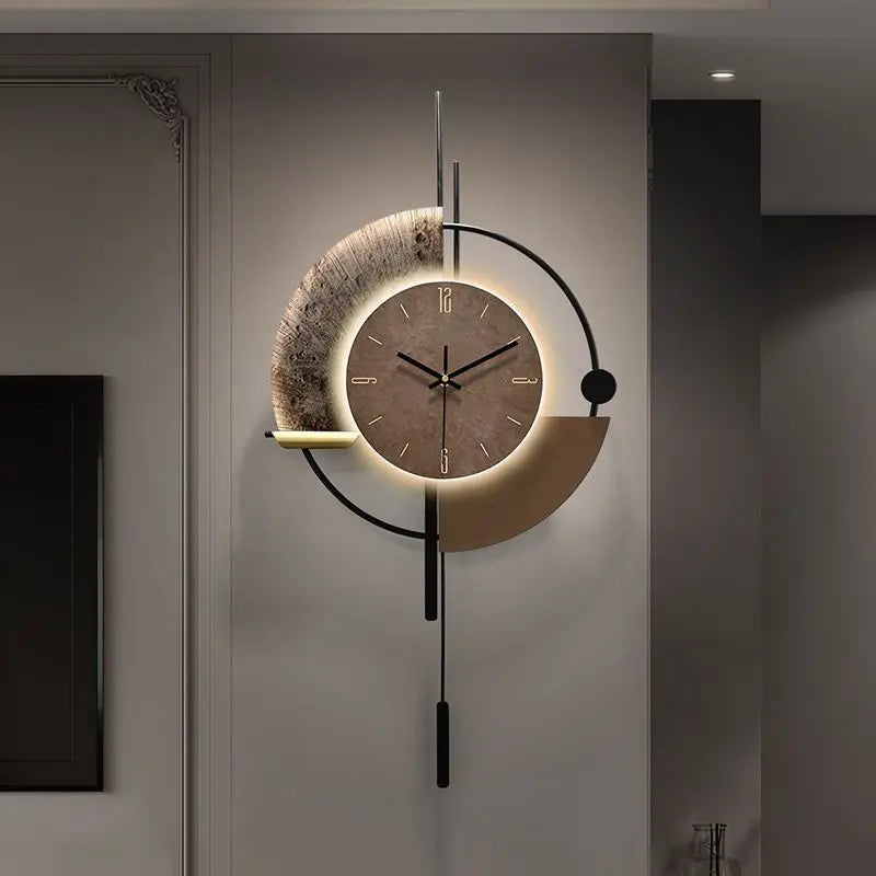Horloge Murale Lumineuse Design Halo – Silencieuse et Élégante