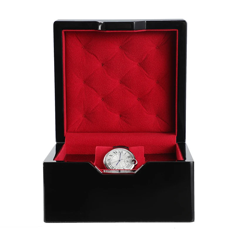 Écrin Montre Luxe Noir & Rouge