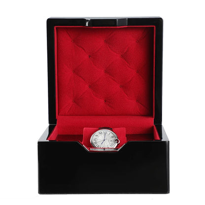 Écrin Montre Luxe Noir & Rouge