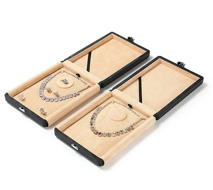 High-end Fashion Jewelry Packaging Box Jewelry Gift Box Jewelry Set Box Wooden High Quality Custom Logo Luxury Black Wood