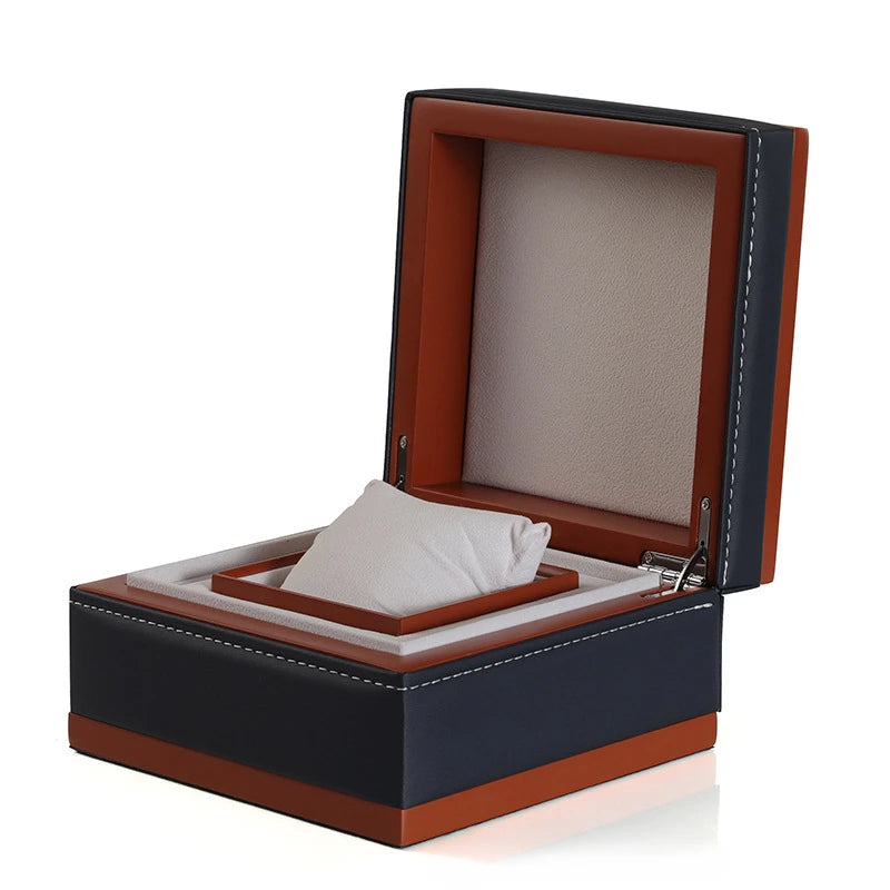 Écrin Montre Luxe Noir & Rouge