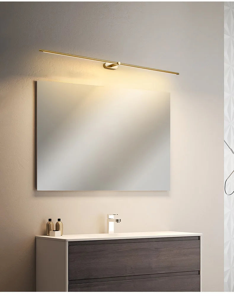 Applique Miroir LED Minimaliste – Salle de Bain & Chambre, 3 Tailles & 2 Lumières