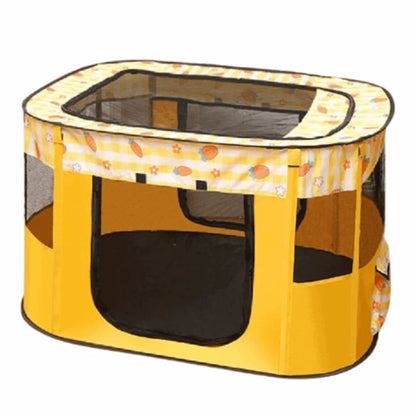 Parc pliable portable pour animaux, parois en filet et fermetures zippées