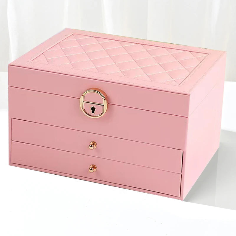 Écrin Bijoux Cuir Multi-Couches – Grand Organisateur