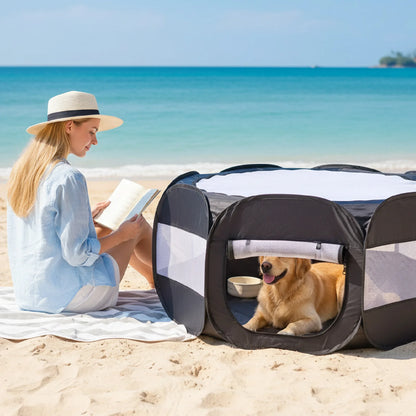 Parc Pliable pour Chiens et Chats – Intérieur & Extérieur