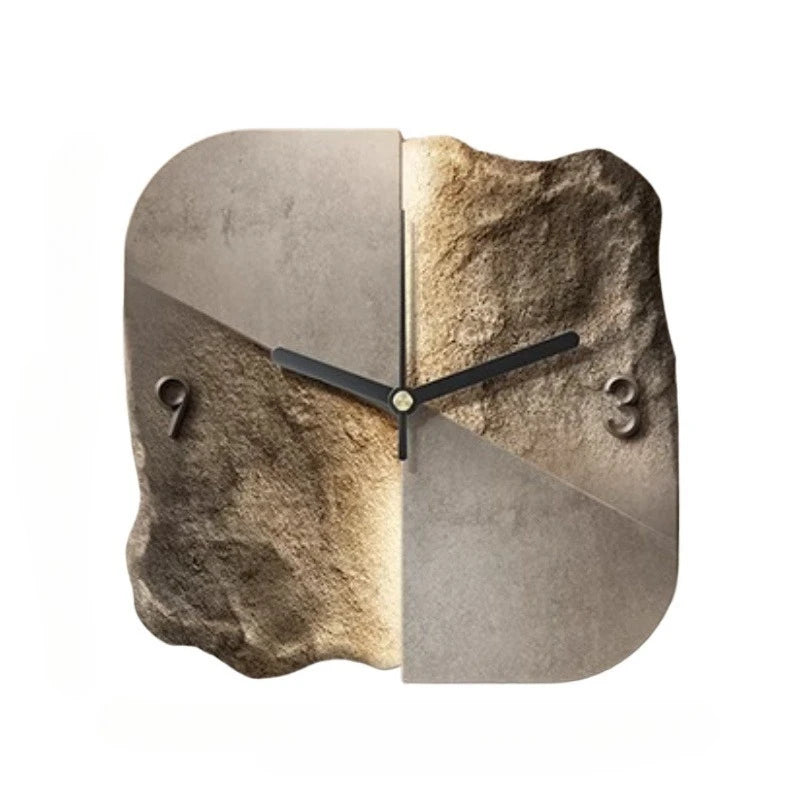 Horloge Murale Design Minéral 30 ou 40 cm – Élégance Contemporaine en Pierre et Céramique
