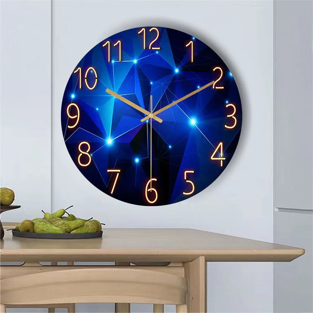 Horloge Murale Verre Design Paysage – Luxe Silencieuse 30cm