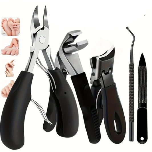 Kit Manucure & Pédicure Professionnel – Ongles Épais et Incarnés (1 à 5 pièces)