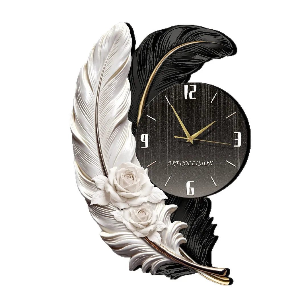 Horloge Murale Luxe Grande Taille Silencieuse – Version Lumineuse ou Standard, 3 Styles