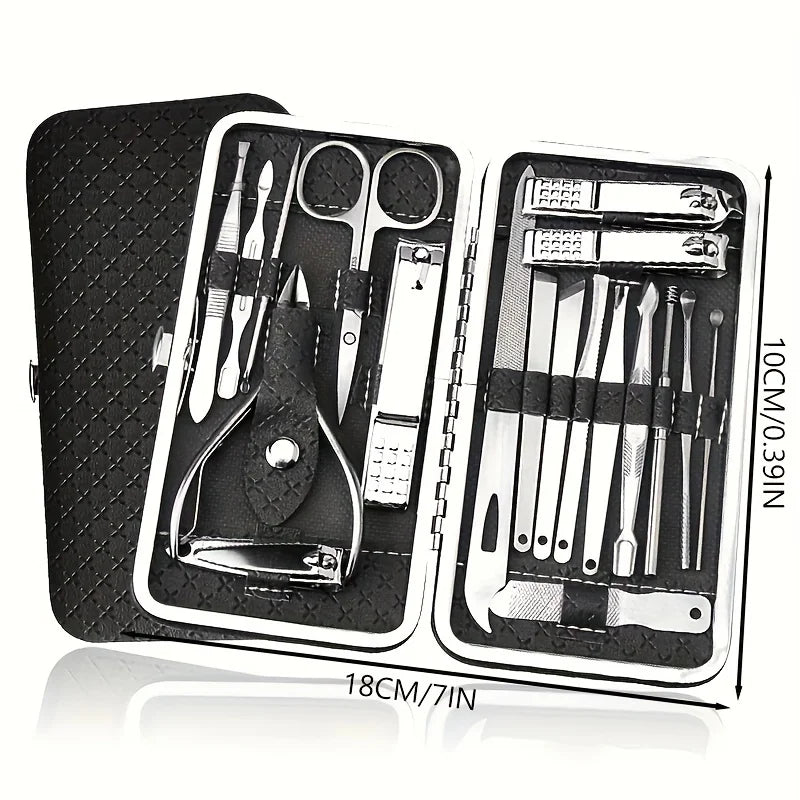 Trousse Manucure et Pédicure 19 Pièces