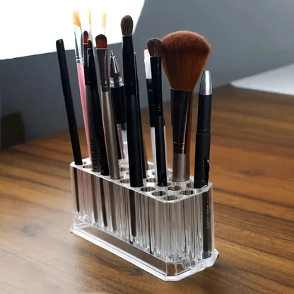 Support acrylique 26 emplacements pour pinceaux et "nail art"