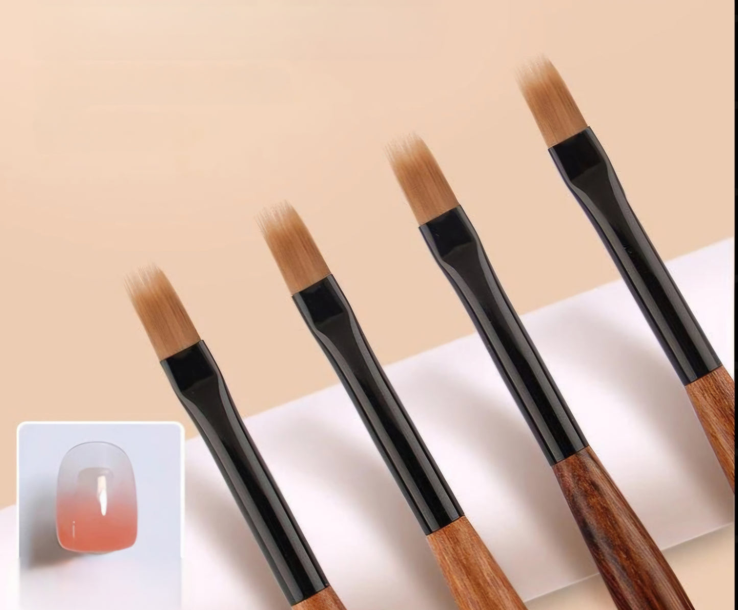 Pinceau en Bois de Santal pour Ongles – Outil de Précision pour Dessin et Décoration
