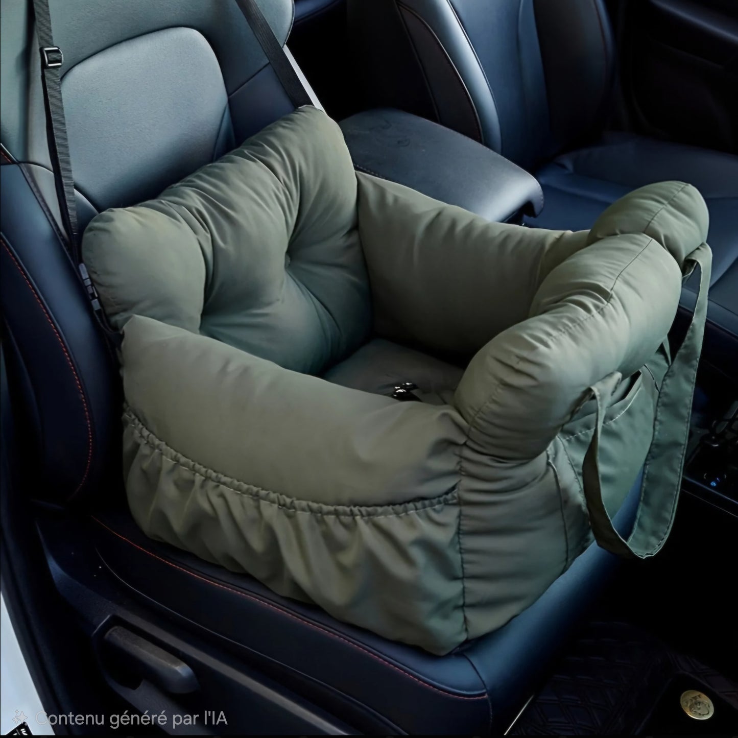 Siège Auto pour Petit Chien – Ceinture Sécurité, Antidérapant & Lavable