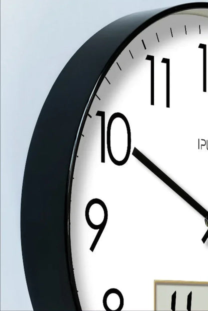 Horloge Murale Moderne – Température, Calendrier & Analogique Silencieuse