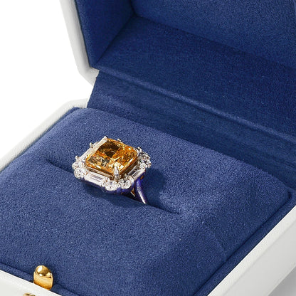 Écrin Bijoux Luxe Blanc & Bleu – Pureté