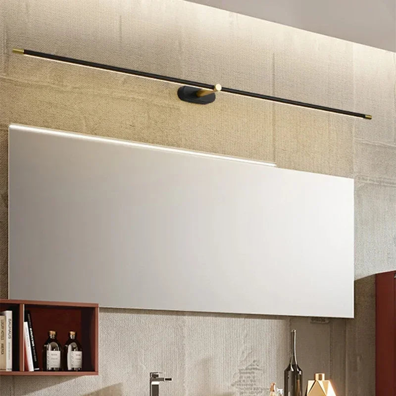 Applique Miroir LED Minimaliste – Salle de Bain & Chambre, 3 Tailles & 2 Lumières
