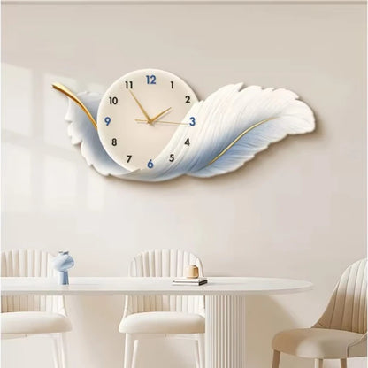 Horloge Murale Design Plume Luxe