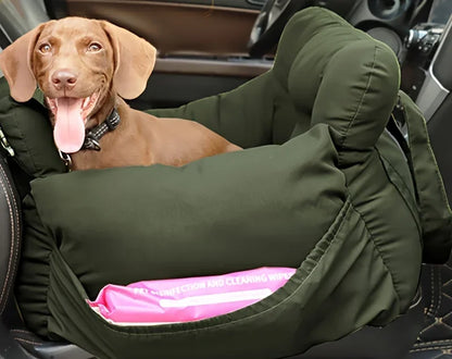 Siège Auto pour Petit Chien – Ceinture Sécurité, Antidérapant & Lavable